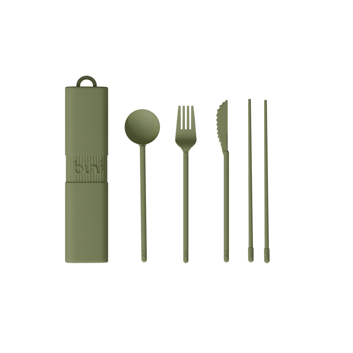 Kit de couverts réutilisables - Vert Clair