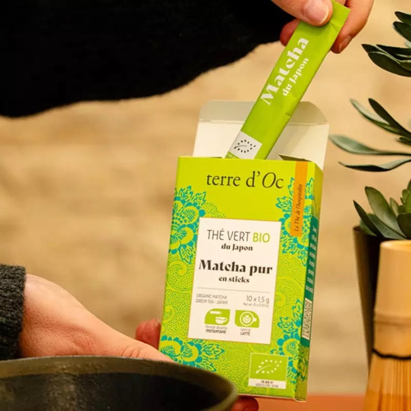 10 sticks - Thé vert Matcha bio