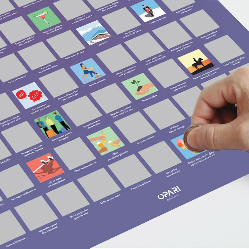 Poster à Gratter - 100 Choses à Faire dans sa Vie