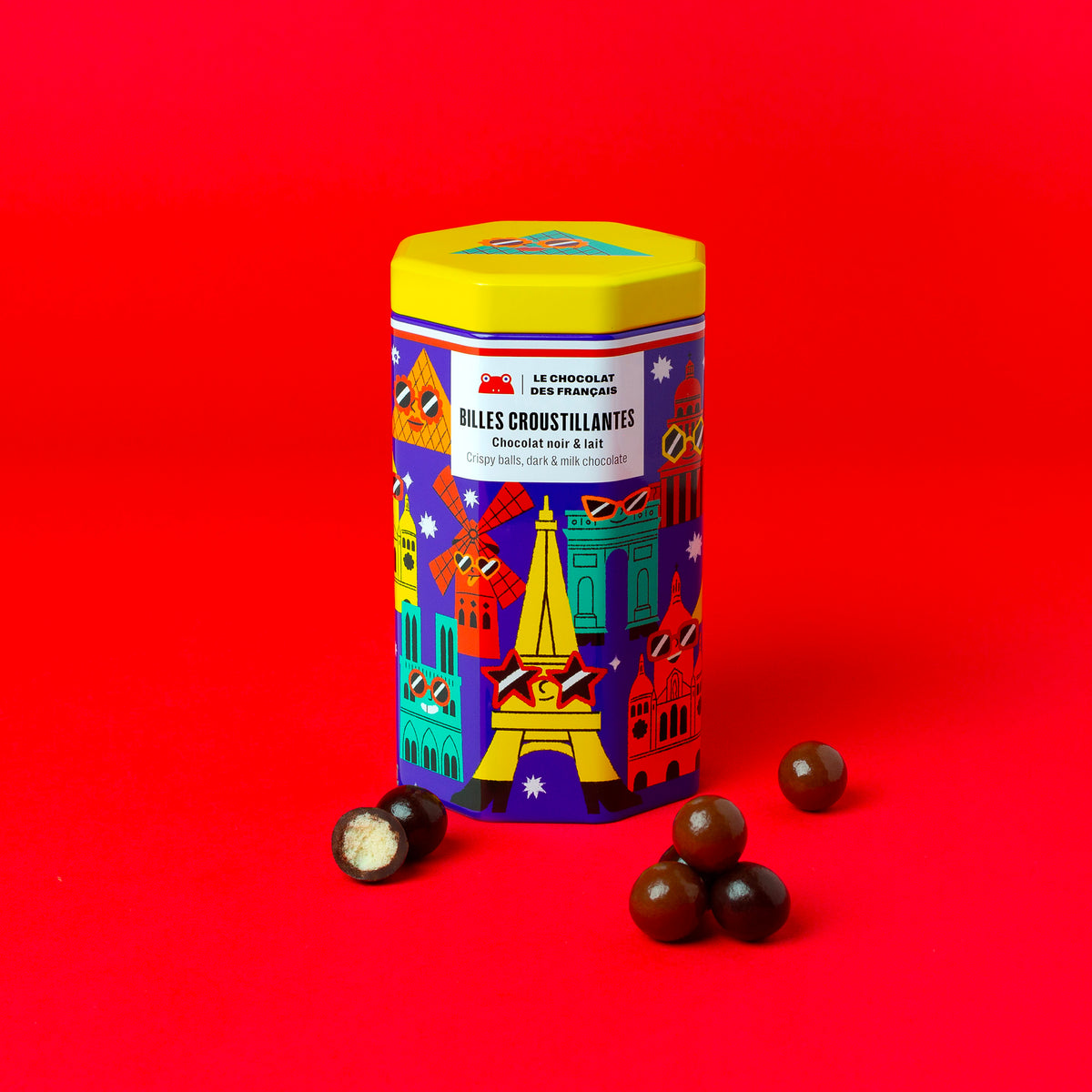 Boîte Monument – Céréales Croustillantes au Chocolat Noir et Lait (125g)