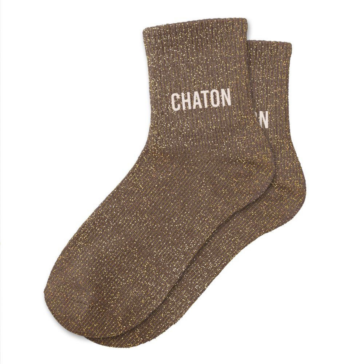 Chaussettes Chaton TU - Marron