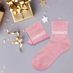 Chaussettes Charmante TU - Rose