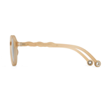 Lunettes de Soleil Ovales Adulte et Adolescent - Beige