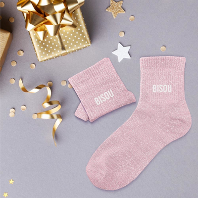 Chaussettes Bisou TU - Rose