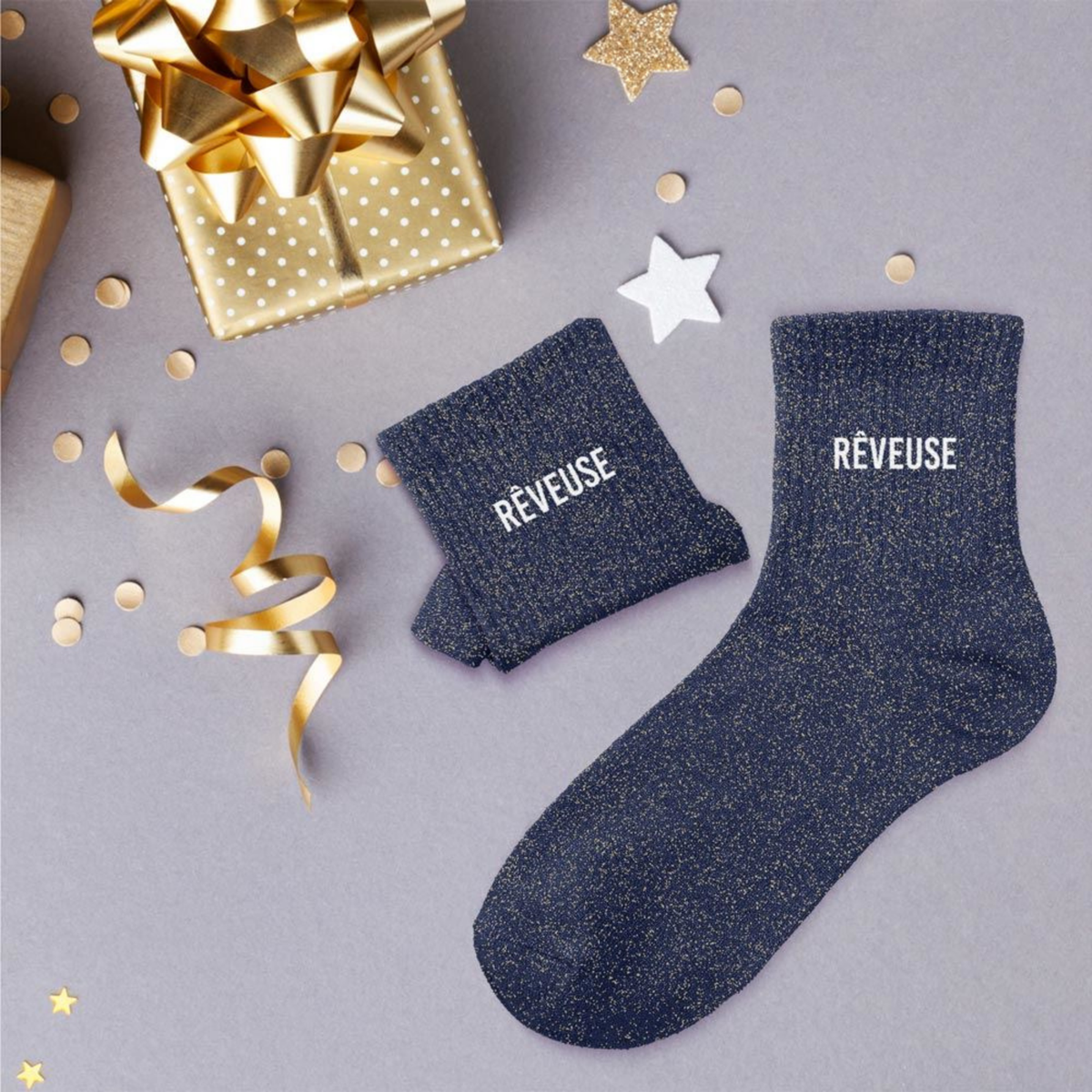 Chaussettes Rêveuse TU - Bleu Marine