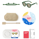 Lunettes de Soleil Ovales Bébé – Vert Cactus