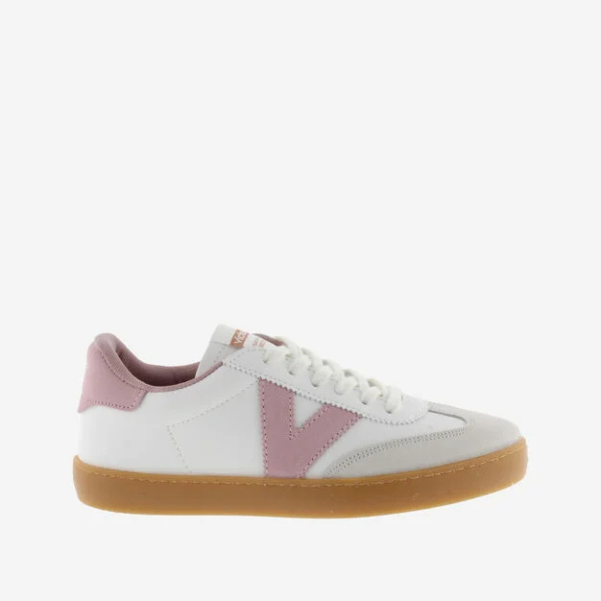 Baskets blanches femme Berlin Ciclista - Rosa