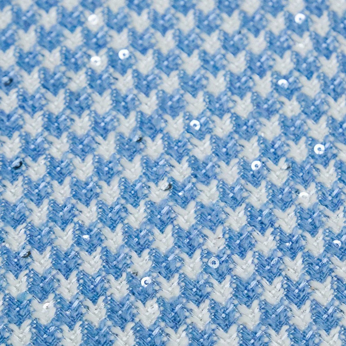 Boîte à bijoux Louise - Pied-de-poule Bleu