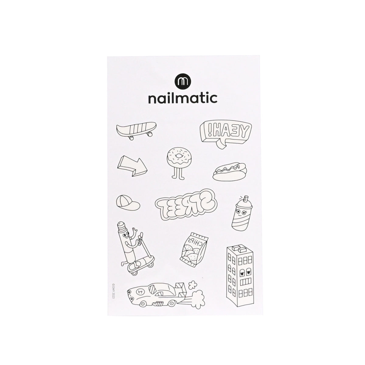 Planche de Tattoo à Colorier - City World