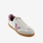 Baskets blanches femme Berlin Ciclista - Rosa
