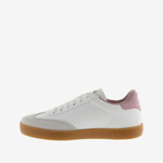 Baskets blanches femme Berlin Ciclista - Rosa