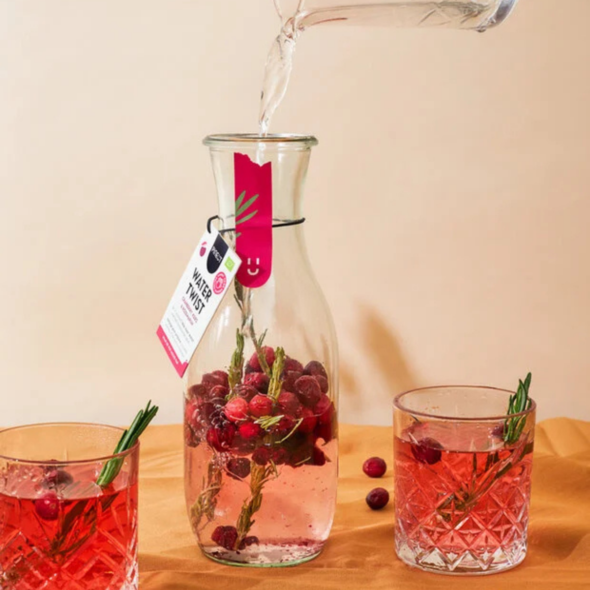 Carafe Infusion BIO - Canneberge, Cerise & Romarin