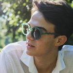 Lunettes de soleil Ovales Adulte et Adolescent - Olive