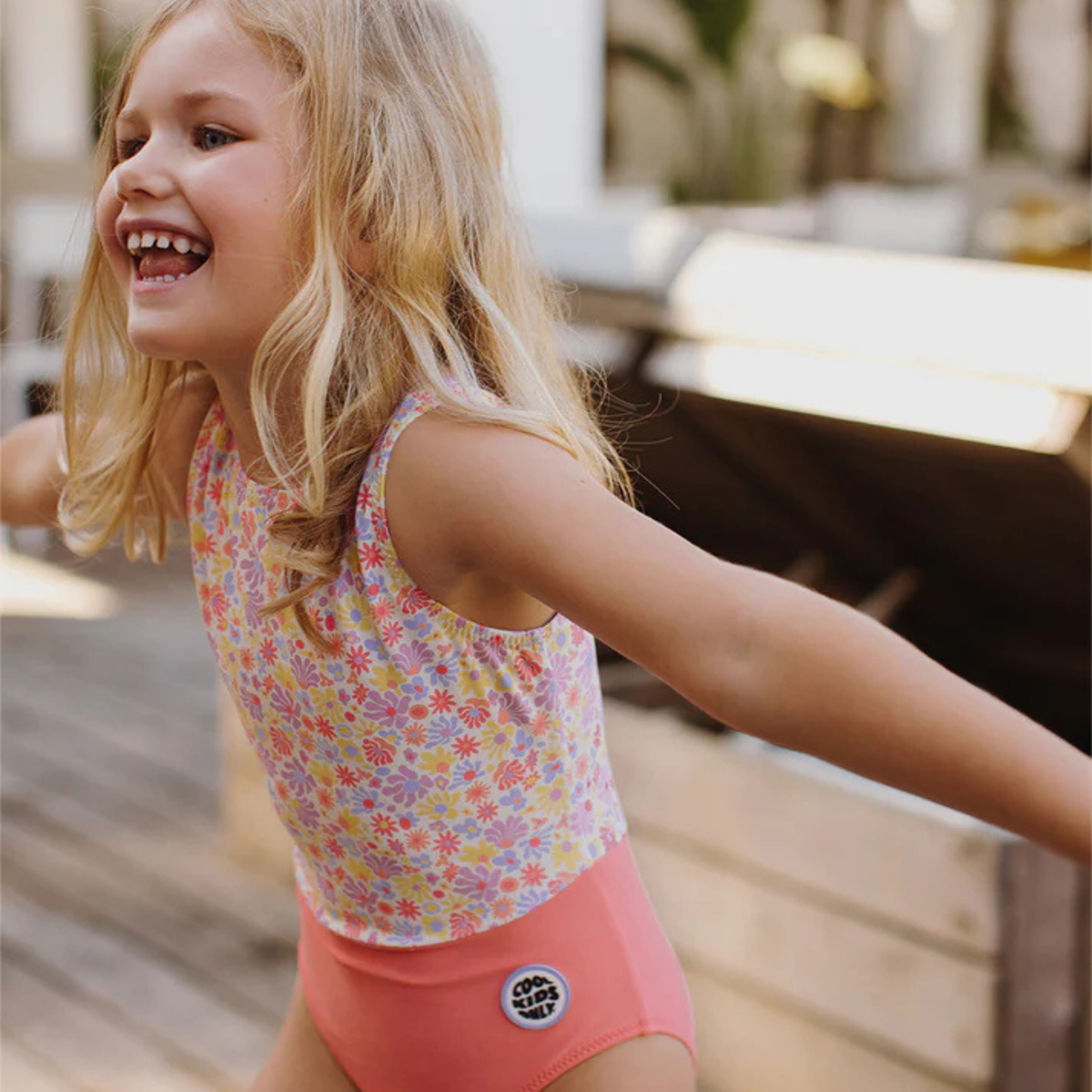 Maillot de bain fille - Retro Flowers
