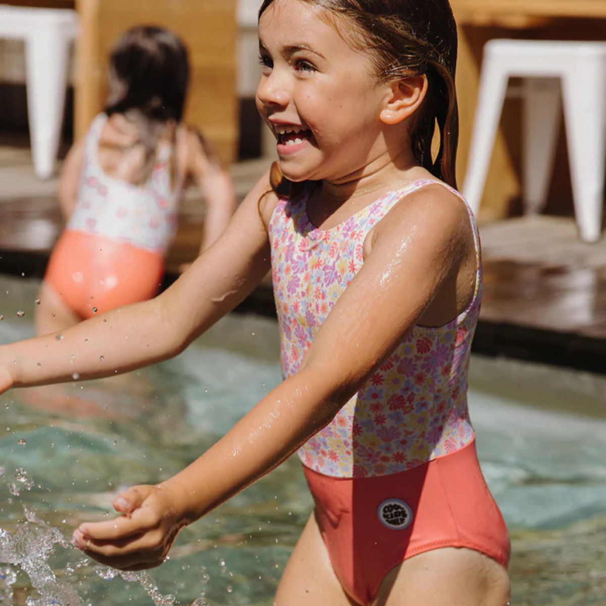Maillot de bain fille - Retro Flowers