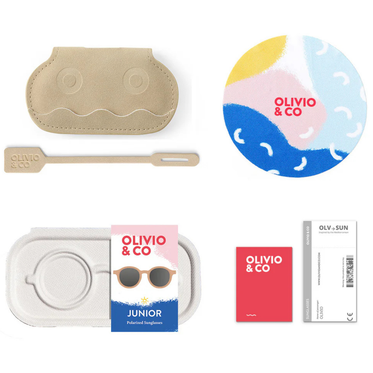 Lunettes de Soleil Ovales Junior - Beige