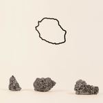 Silhouette de l'île de la Réunion - décoration murale en acier