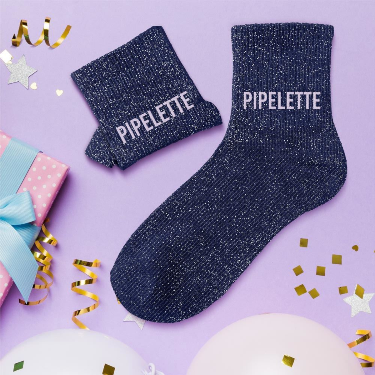 Chaussettes Pipelette TU - Bleu