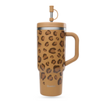 Travel Cup isotherme inox 900ml - Léopard Camel