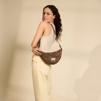 Sac banane Andrea - Léopard Cannelle