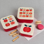 Set de 3 Boîtes Snack "Vintage Apple"