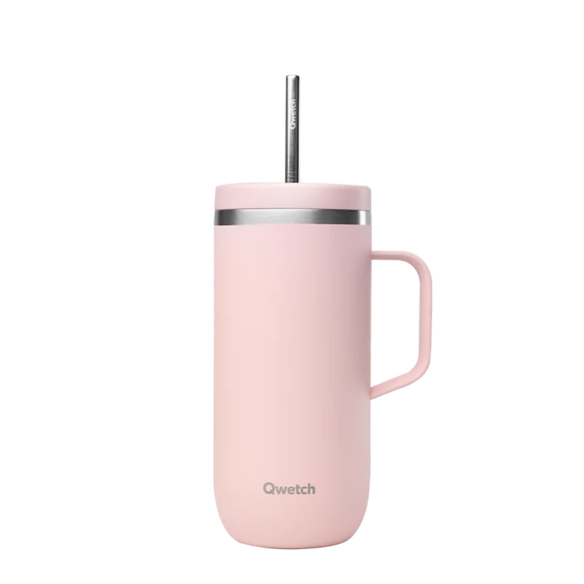 Mug isotherme inox avec anse - Pastel - Rose - 600ml