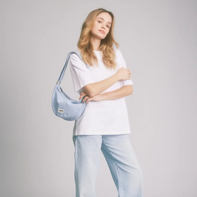 Sac banane Andrea - Denim Bleu