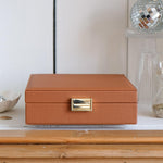 Boîte à Bijoux Anne - Cuir PU Camel
