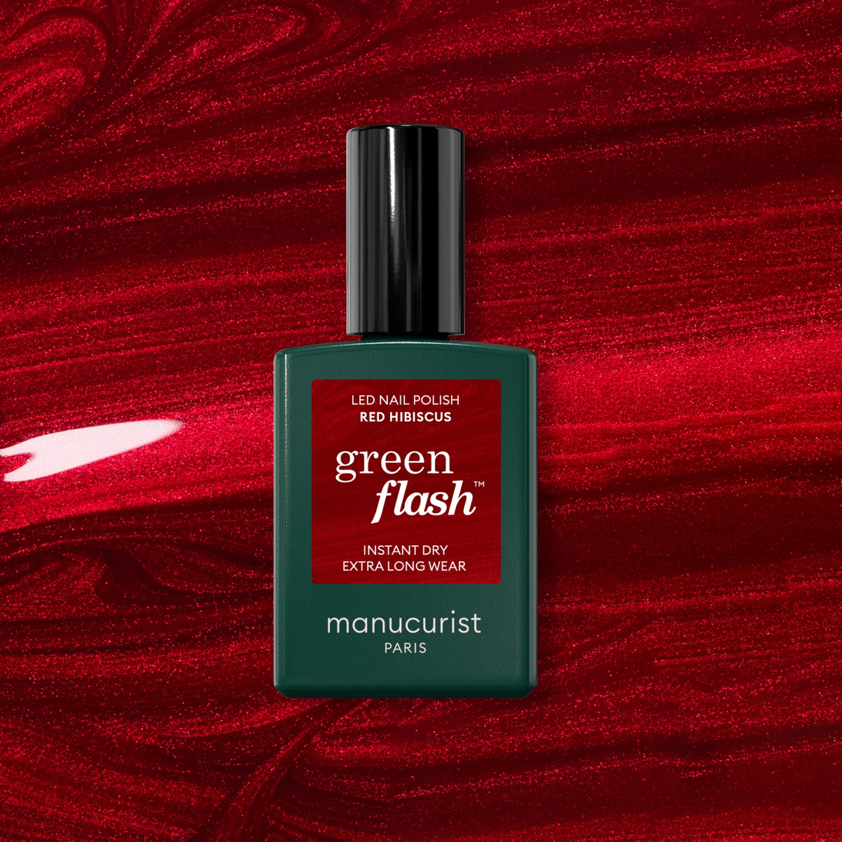 Vernis Green Flash - Red Hibiscus