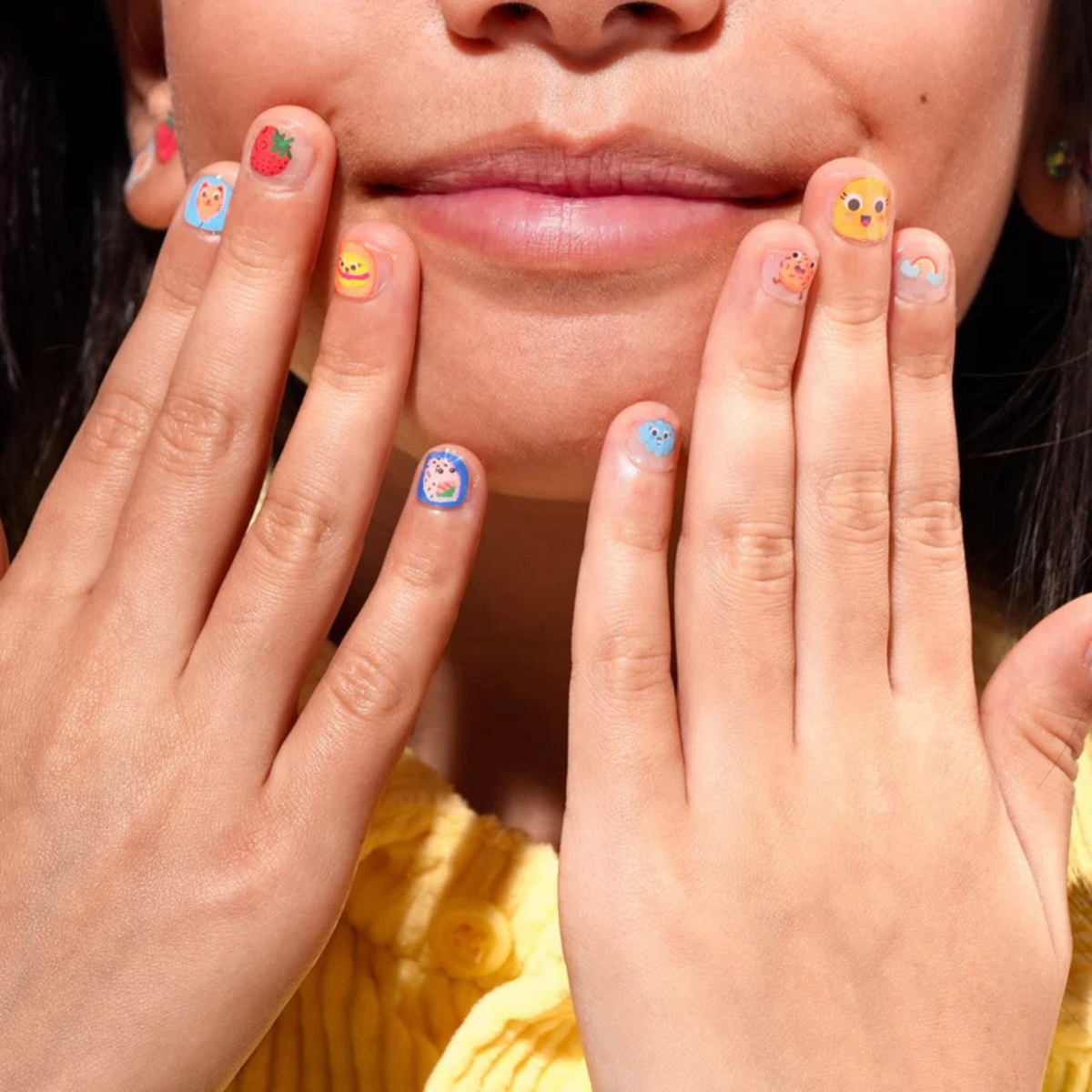 Stickers ongles enfants - Kawaii