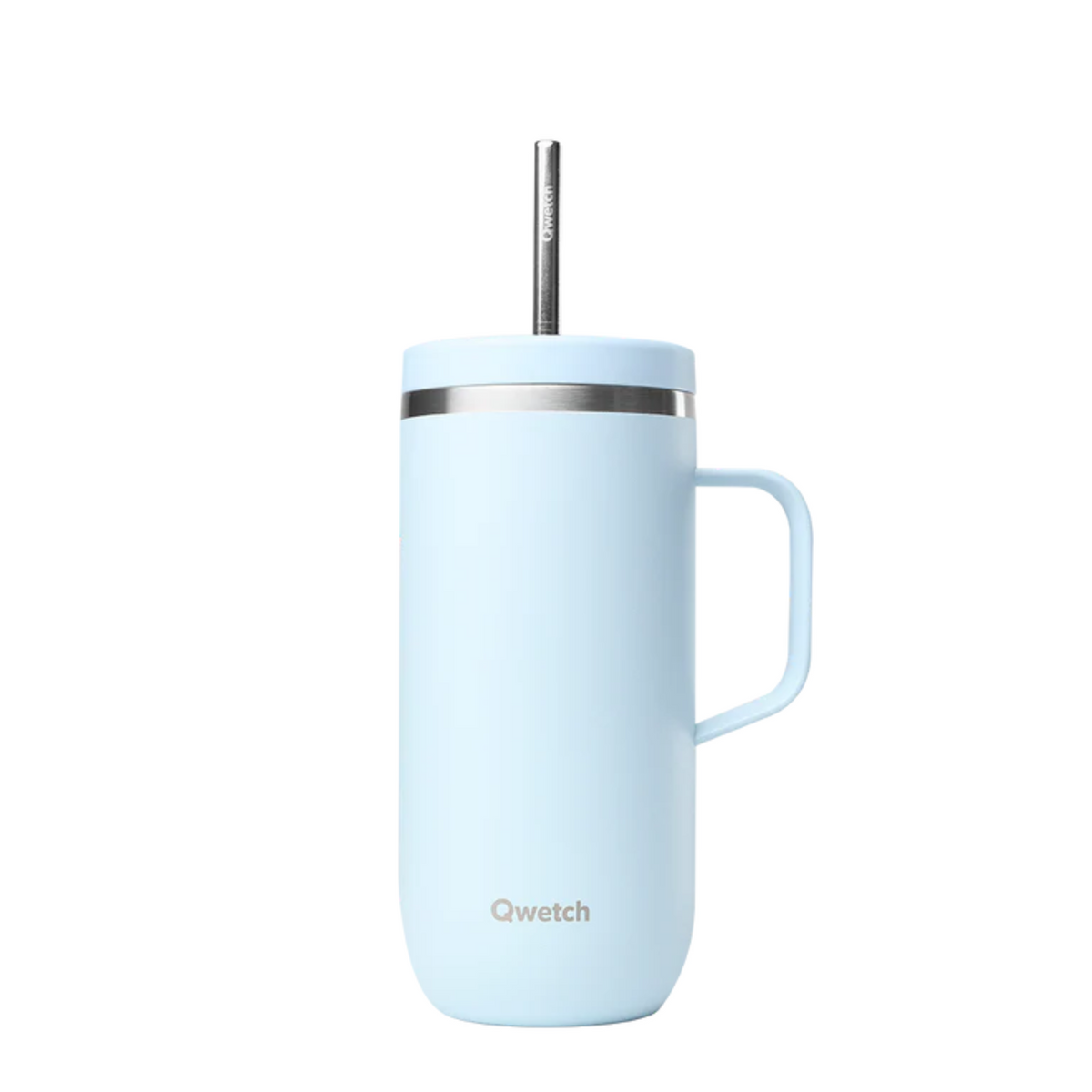 Mug isotherme inox 600ml - Pastel Bleu avec anse