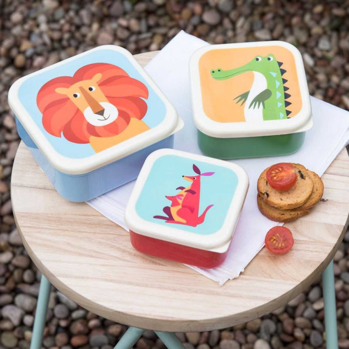 Set de 3 Boîtes Snack "Colourful Creatures"