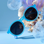 Lunettes de Soleil Ovales Junior - Bleu Récif