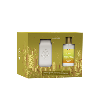 Coffret Noël Spray 50ml & 2 platres à parfumer Poire Givrée
