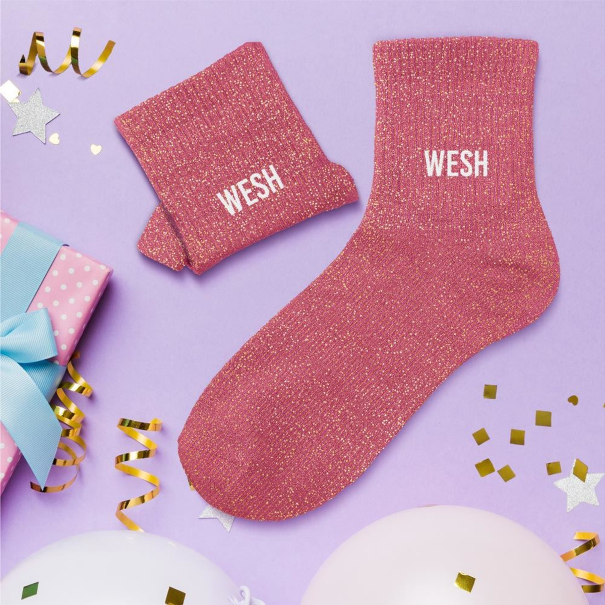 Chaussettes Wesh TU - Rose