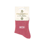 Chaussettes Wesh TU - Rose