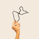 Silhouette de la Guadeloupe - décoration murale en acier