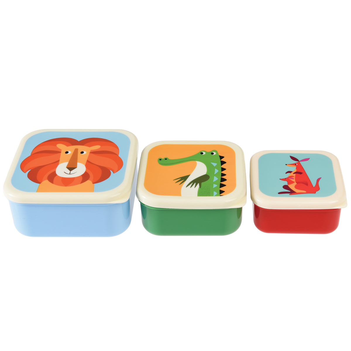 Set de 3 Boîtes Snack "Colourful Creatures"