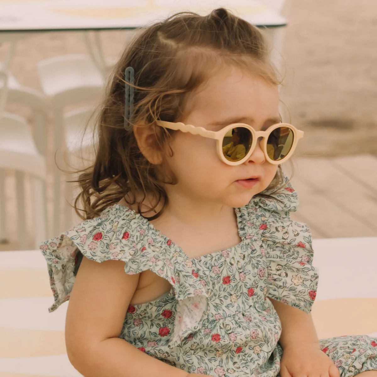 Lunettes de Soleil Ovales Bébé – Sable du Désert