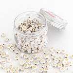 Pot perles lettres – Blanches