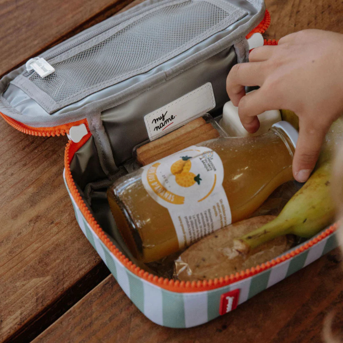 Sac Goûter - Green Stripes