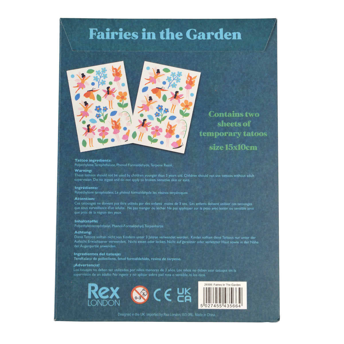 Tatouages Fairies Garden