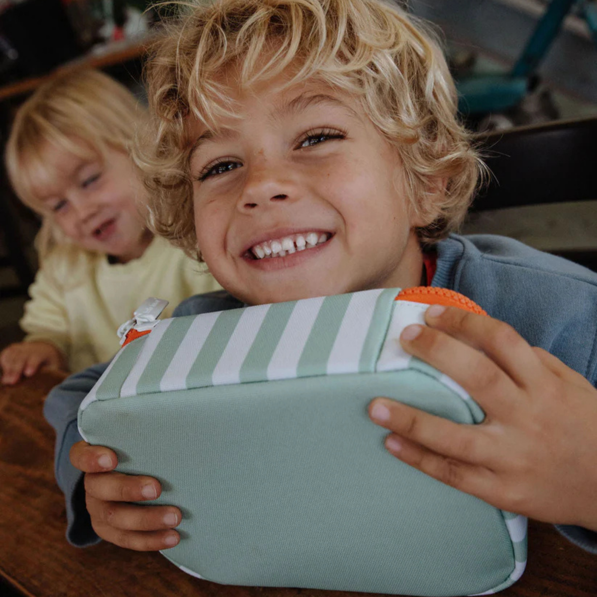 Sac Goûter - Green Stripes