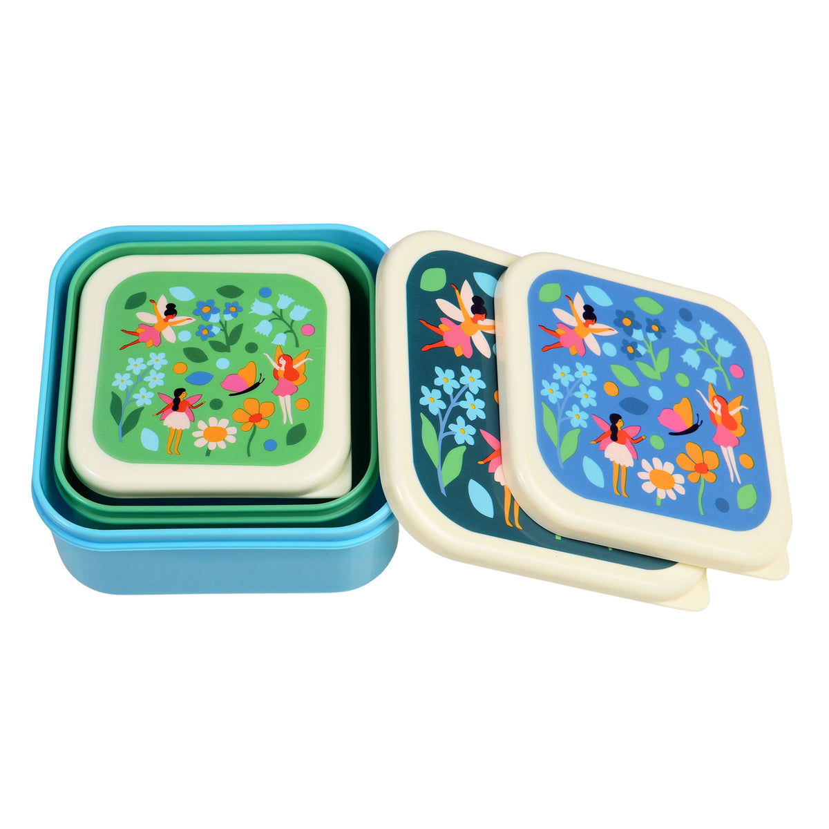 Set de 3 Boîtes Snack "Fairies In Garden"