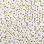 Pot perles lettres – Blanches