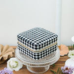 Boîte à Bijoux de voyage Corinne - Pied-de-poule Noir