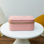 Mini boîte à Bijoux de voyage Marie - Velours Rose