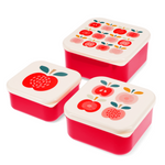 Set de 3 Boîtes Snack "Vintage Apple"
