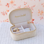 Mini boîte à Bijoux de voyage Marie - Lin Beige