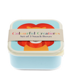 Set de 3 Boîtes Snack "Colourful Creatures"